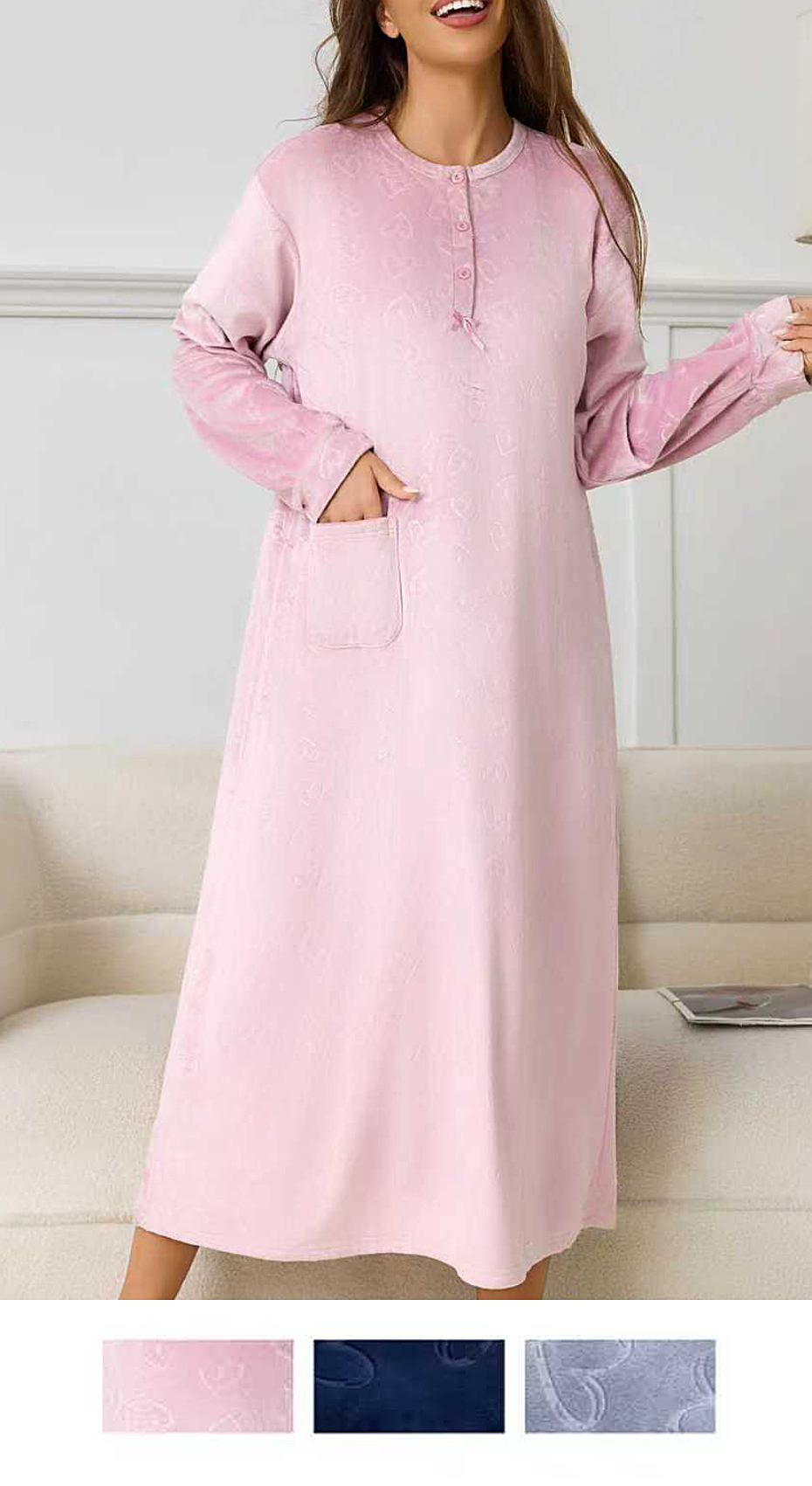 Chemise de nuit polaire
