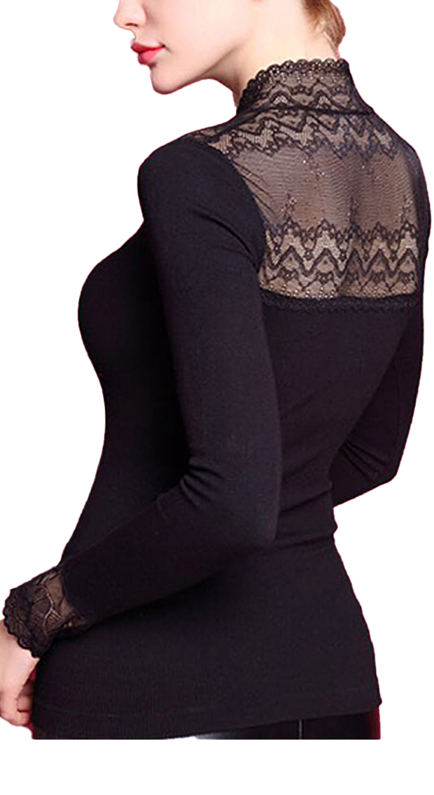 Tricot femme Angel'us avec dentelle