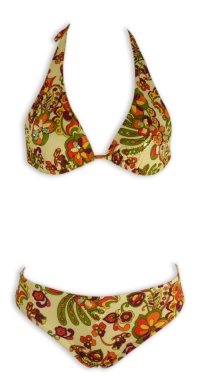 Maillot de bain imprimé brodé de sequins