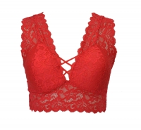 brassière femme rouge