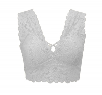 Brassière femme dentelle blanc