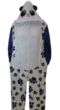 Combinaison pyjama capuche et poche adulte (de S au XXL)