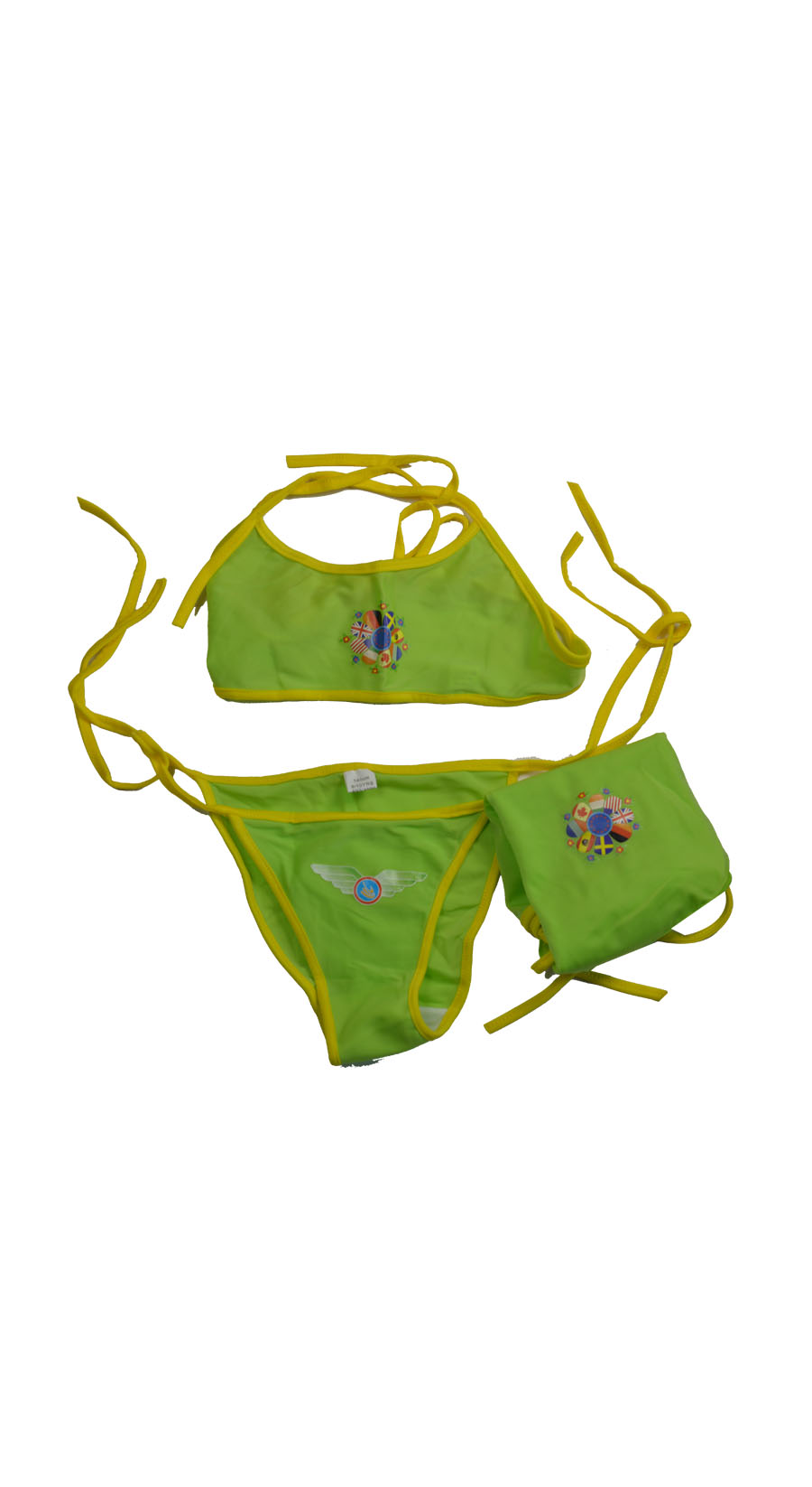 Grossiste L ssous Lot de bikini fillette pareo 6 couleurs Maillots de bain maillots de bain enfant
