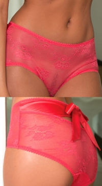 Culotte dentelle noeuds papillon