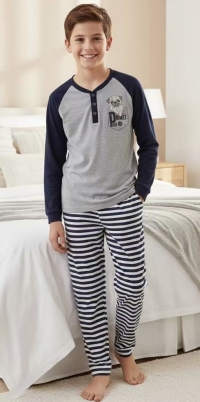 Pyjama coton adolescent garçon
