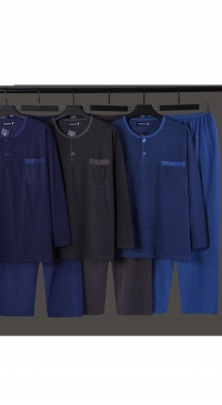 Pyjama homme grande taille coton pour intersaison