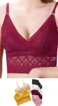 Bralette dentelle avec mousse