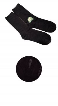 Chaussettes noir pour  femmes en fibre de bambou