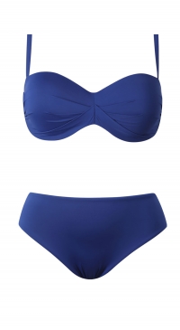 Maillot de bain grande taille à coque (que bleu)