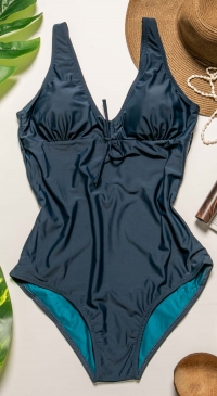 Maillot de bain 1 pièce coupe sport (que noir, marron et bleu)