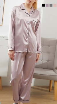 Pyjama satin (que rose)