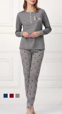 Pyjama coton molletonné