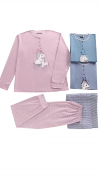 Pyjama coton intersaison licorne