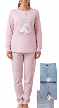 Pyjama coton intersaison licorne