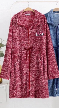 Pyjama veste pilou pilou à zip