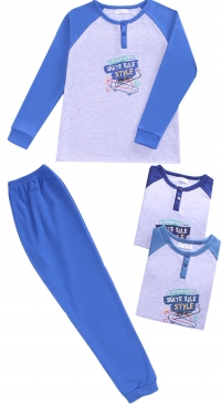 Pyjama coton molletonné enfant et junior