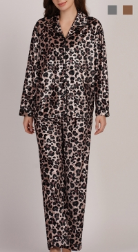 Pyjama léopard velours fin