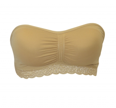 Bandeau avec dentelle microfibre lot couleurs assorties