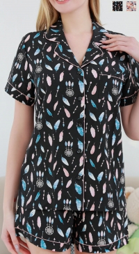 Pyjama à bouton avec short