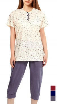 Pyjama tshirt manche courte et pantacourt