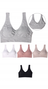 Brassière grande taille microfibre (4XL/5XL et 6XL/7XL)