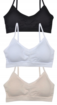 Brassière mousses amovibles (blanc/noir/beige)