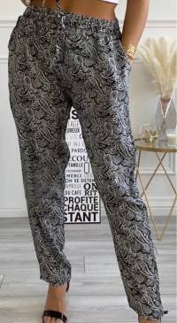 Pantalon imprimé 100% coton