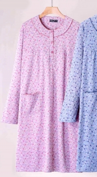 Chemise de nuit coton  molletonné