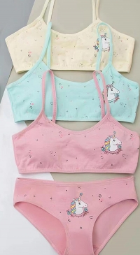 Brassières et culottes coton enfant