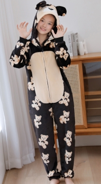 Combinaison ourson avec capuche