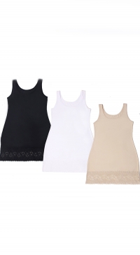 Fond de robe en lycra et dentelle