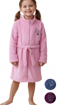 Peignoir enfant zip et ceinture