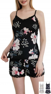 Pyjama et short à fleurs grande taille