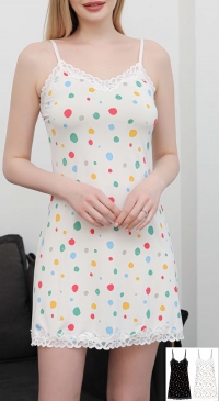 Nuisette imprimés pois de couleur