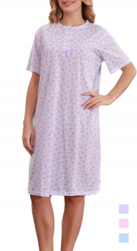 Chemise de nuit coton grande taille