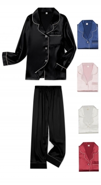 Pyjama satin (que rose)
