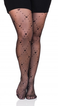 Collants fantaisie noir très extensibles