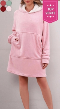 Robe à capuche pilou pilou