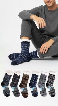 Chaussettes homme avec fourrure pour Hiver