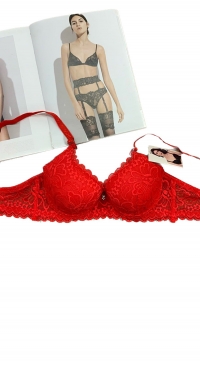 Soutien gorge rouge push up bonnet B 