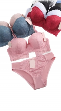Ensemble soutien-gorge culotte bonnet C mousse