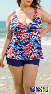 Tankini imprimé fleurs