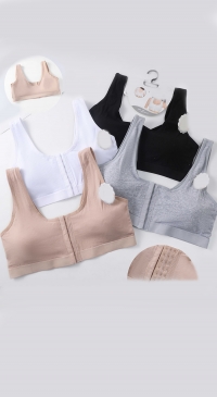 Brassière coton mousses amovible ouverture frontale grande taille (du 5XL au 7XL)