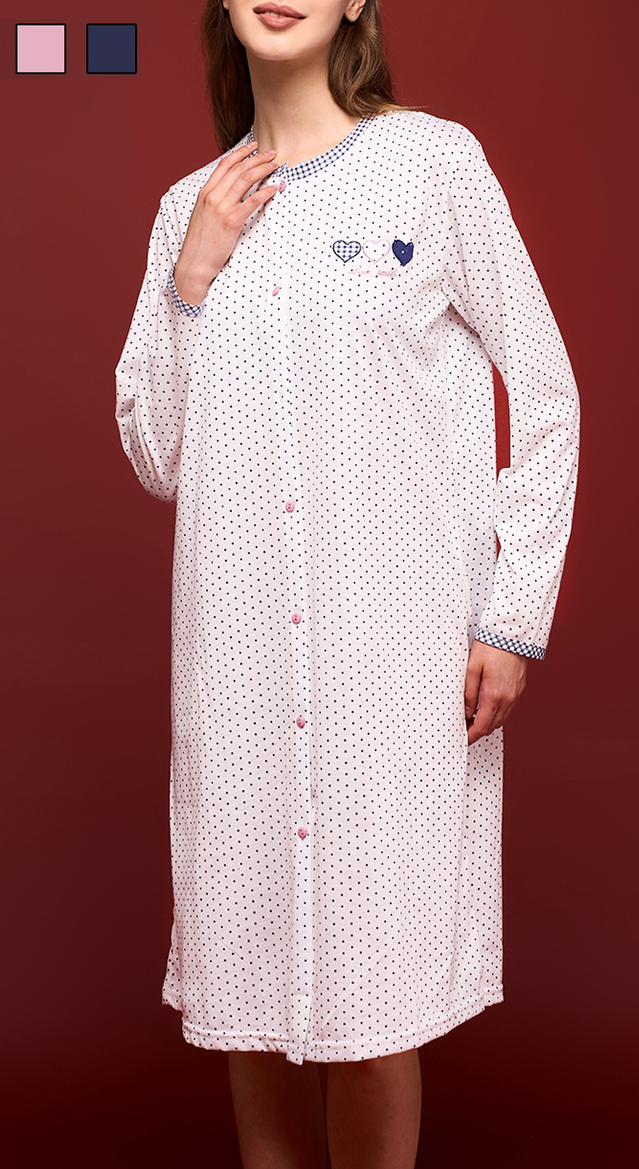 Chemise de nuit longue pilou femme online