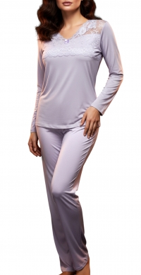 Pyjama uni pour printemps MAUVE