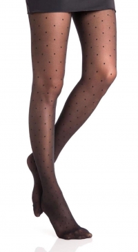 Collants imprimés pois