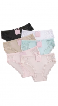 Culotte coton grande taille avec dentelle
