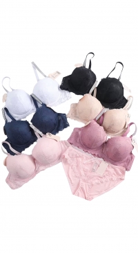 Ensemble soutien gorge bonnet C et culotte dentelle