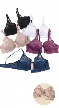Soutien gorge sans rembourrage dentelle bonnet D