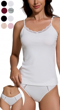 Tricot Avec dentelle culotte assortie - S/M M/L XL/XXL